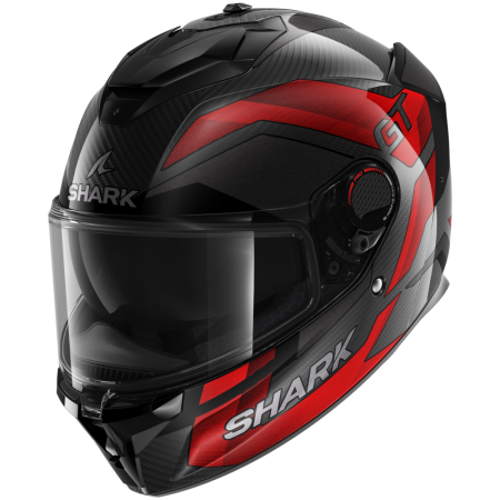 CASCO SHARK SPARTAN GT PRO RITMO CARBON Carbon Red Chrom