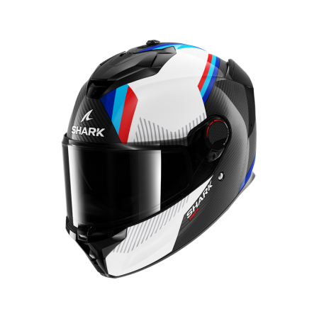 CASCO SHARK SPARTAN GT PRO DOKHTA CARBON Carbon White Blue
