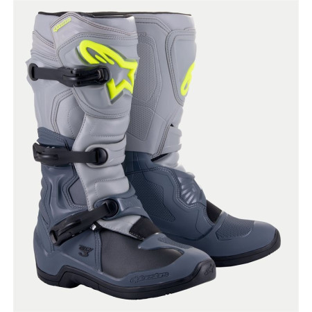 BOTA ALPINESTARS TECH-3 DARK GRAY LIGHT GRAY BLACK