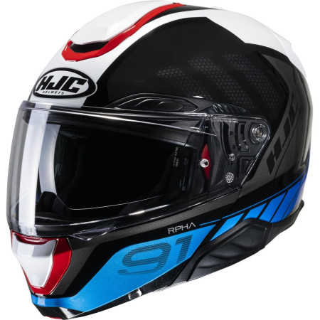 CASCO HJC RPHA 91 RAFINO MC21 NEGRO/BLANCO/AZUL