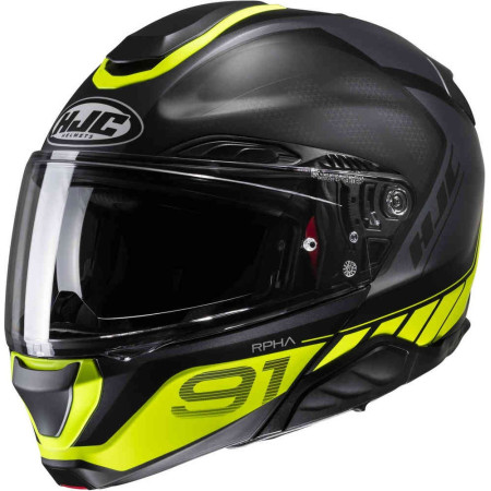 CASCO HJC RPHA 91 RAFINO MC3HSF NEGRO/FLUOR