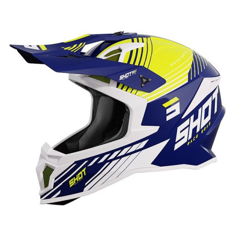 CASCO SHOT LITE FURI AZUL AMARILLO