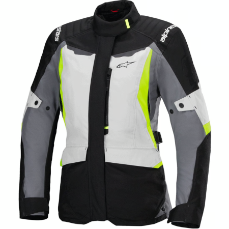 CHAQUETA ALPINESTARS LADY ST-1 WP GRIS HIELO AMARILLO FLUOR