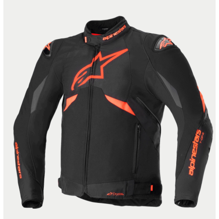 CHAQUETA ALPINESTARS T GP R V3 NEGRO ROJO FLUOR