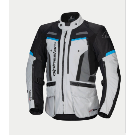 CHAQUETA ALPINESTARS BOGOTA PRO DRYSTAR GRIS AZUL