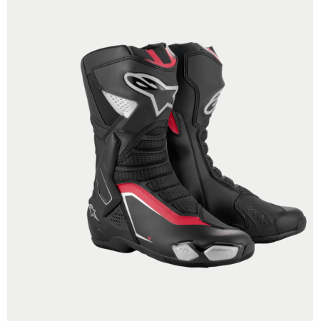 BOTA ALPINESTARS SMX-6 V3 NEGRO PLATA ROJO