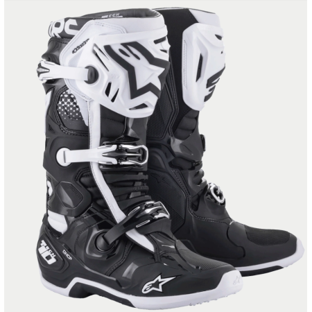 BOTA ALPINESTARS TECH-10 BLANCA NEGRA
