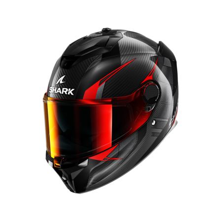 CASCO SHARK SPARTAN GT PRO KULTRAM CARBON Carbon Black Red