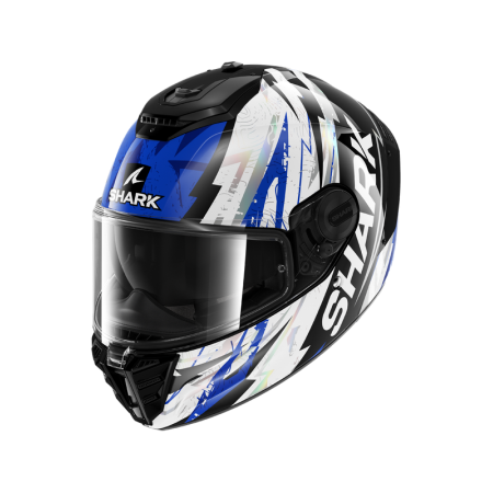 CASCO SHARK SPARTAN RS HIBOLT Black Blue Chrom