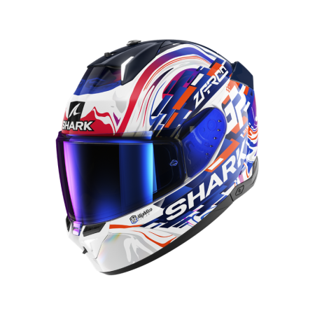 CASCO SHARK SKWAL i3 REPLICA ZARCO GP DE FCE White Violet Blue