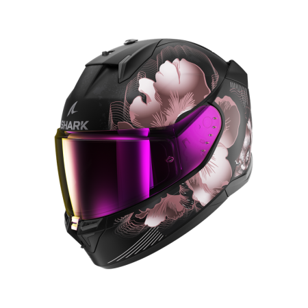 CASCO SHARK D-SKWAL 3 MAYFER Mat Black Violet Gold