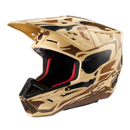Casco Alpinestars  S-M5 MINERAL  DARK BROWN KANGAROO MATT