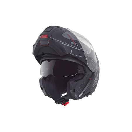 CASCO SCHUBERTH C5 GLOBE NEGRO MATE ROJO