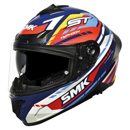 CASCO SMK TYPHOON SPORTS TOURER  DECORADO BRILLO