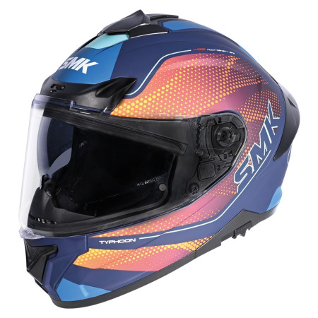 CASCO SMK TYPHOON MYSTIC TOURER  DECORADO MATE