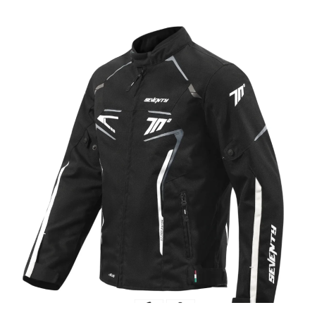 CAZADORA PISTON SEVENTY SD-JR 65 NEGRA BLANCA