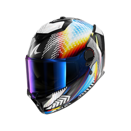 CASCO SHARK SPARTAN GT PRO CARBON STHYR Carbon White Chrom