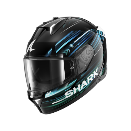 CASCO SHARK SKWAL i3 LIGHT-BLUR Black Blue Green