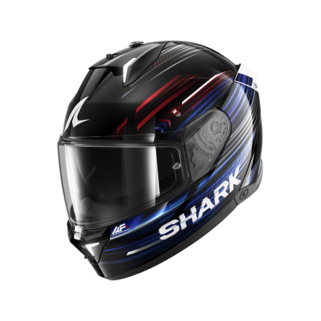 CASCO SHARK SKWAL i3 LIGHT-BLUR Black Red Blue