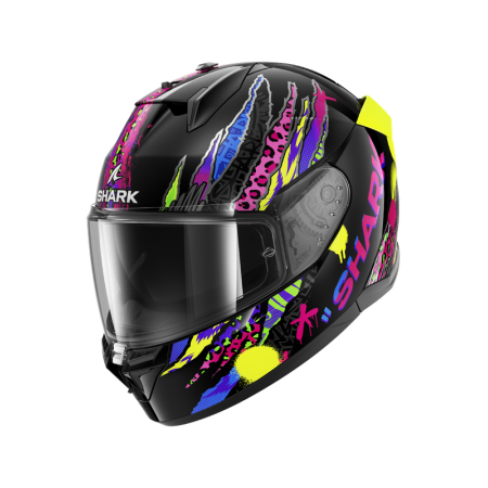 CASCO SHARK D-SKWAL 3 FAWN Black Violet Yellow