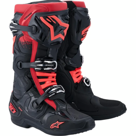 BOTA ALPINESTARS TECH-10 NEGRA ROJO