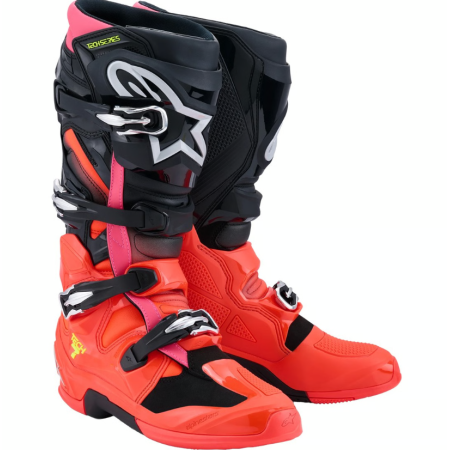 BOTA ALPINESTARS TECH-7  Black / Red Fluo / Pink Fluo
