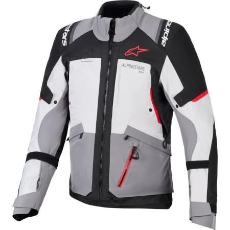 Cazadora-Alpinestars-Andes-V4-gris-rojo-impermeable-forro-desmontable-invierno-frio-ventilaciones