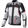 Cazadora-Alpinestars-Andes-V4-gris-rojo-impermeable-forro-desmontable-invierno-frio-ventilaciones
