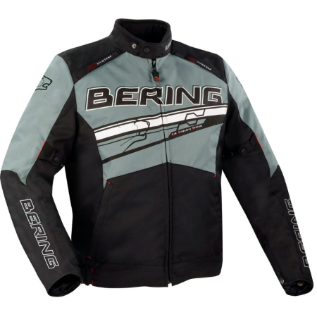 CAZADORA BERING BARIO NEGRA GRIS