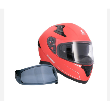 CASCO AXOR APEX ROJO MATE PANTALLA OSCURA DE REGALO