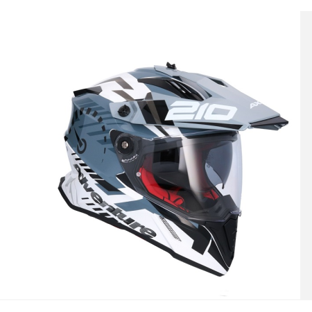 CASCO AXOR X-CROSS D/V  EPEEDOMENTER BLANCO GRIS