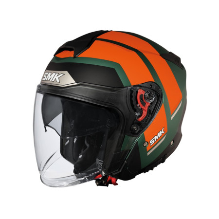 CASCO SMK GTJ ROVER NARANJA VERDE MATE