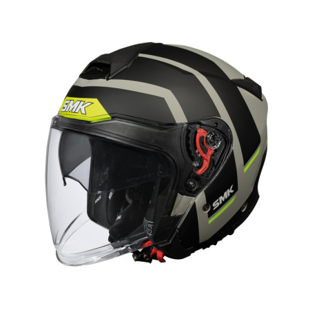 CASCO SMK GTJ ROVER AMARILLO GRIS NEGRO MATE