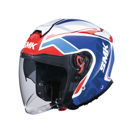 CASCO SMK GTJ TOURER AZUL BRILLO