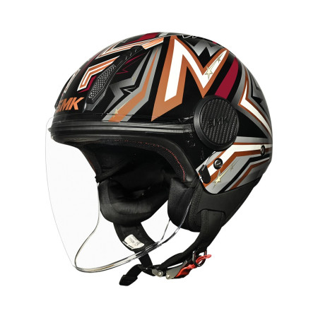 CASCO SMK LAMINAR BURDEOS BRILLO