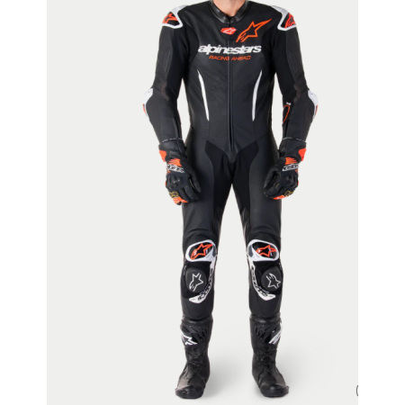 MONO ALPINESTARS  GP-7R NEGRO BLANCO ROJO FLUOR