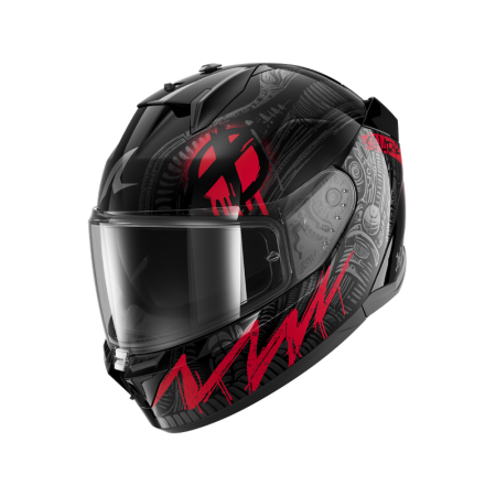 CASCO SHARK D-SKWAL 3 SHIEVER Black Anthracite Red