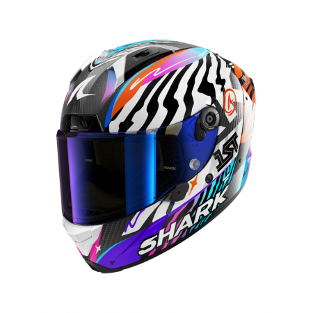 CASCO SHARK AERON SPEED-FANCY Carbon/White/Orange