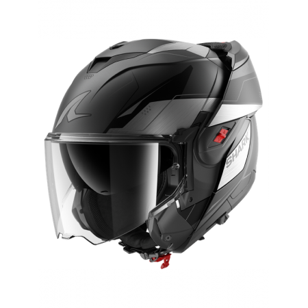 CASCO SHARK OXO MEKARIUM Mat Anthracite Chrom Black