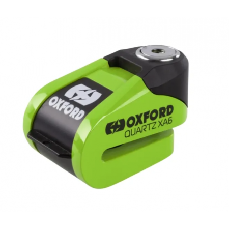 Candado Disco Oxford C/Alarma Quartz Xa6 6mm Verde