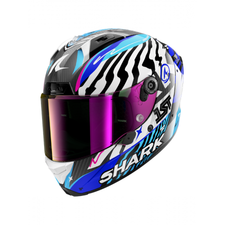 CASCO SHARK AERON SPEED-FANCY Carbon White Blue