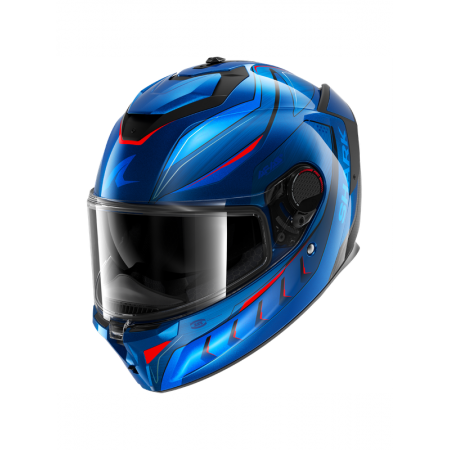 CASCO SHARK SPARTAN GT PRO CARBON MEKARIUM Carbon Blue Orange