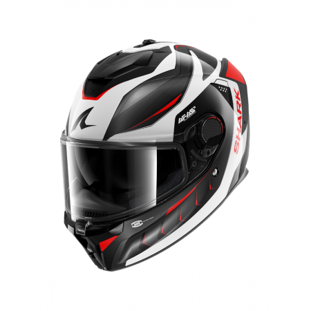 CASCO SHARK SPARTAN GT PRO CARBON MEKARIUM Carbbn Silver Red new