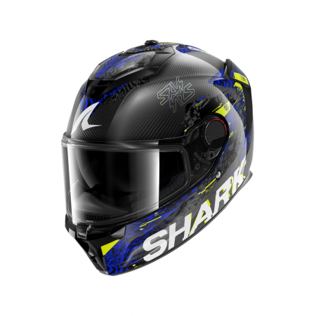 CASCO SHARK SPARTAN GT PRO CARBON SPEED-VIB Carbon Anthracite Blue