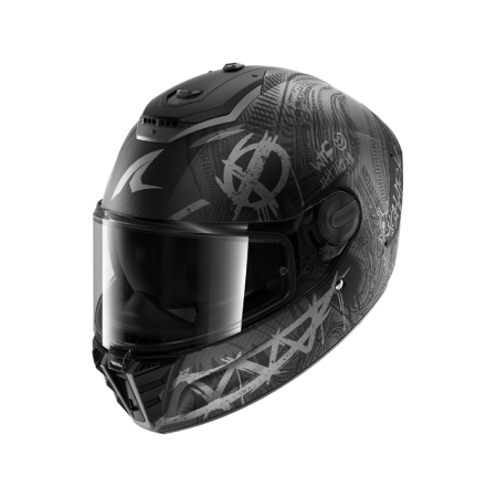 CASCO SHARK SPARTAN RS CARBON SHIEVER Mat Carbon Anthracite Silver