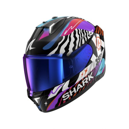 CASCO SHARK SKWAL i3 SPEED-FANCY Black White Orange