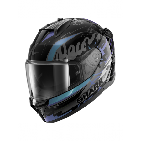 CASCO SHARK D-SKWAL 3 STREETRUSH Black Green Chrome