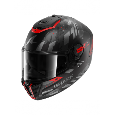 CASCO SHARK SPARTAN RS SKILFUL Mat Black Anthracite Red