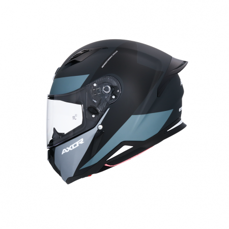 CASCO AXOR HUNTER TURBO MATE GRIS NEGRO
