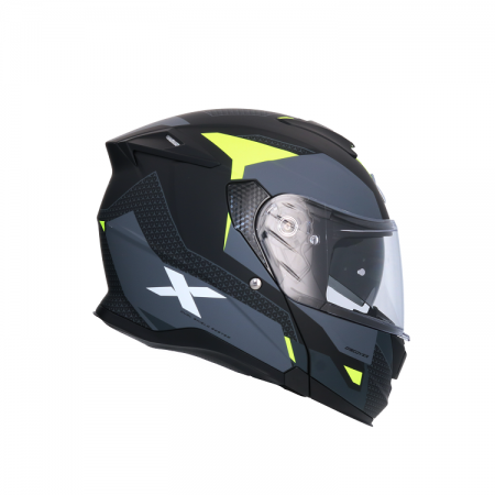 CASCO AXOR MODULAR ROUTE NEGRO MATE AMARILLO FLUOR